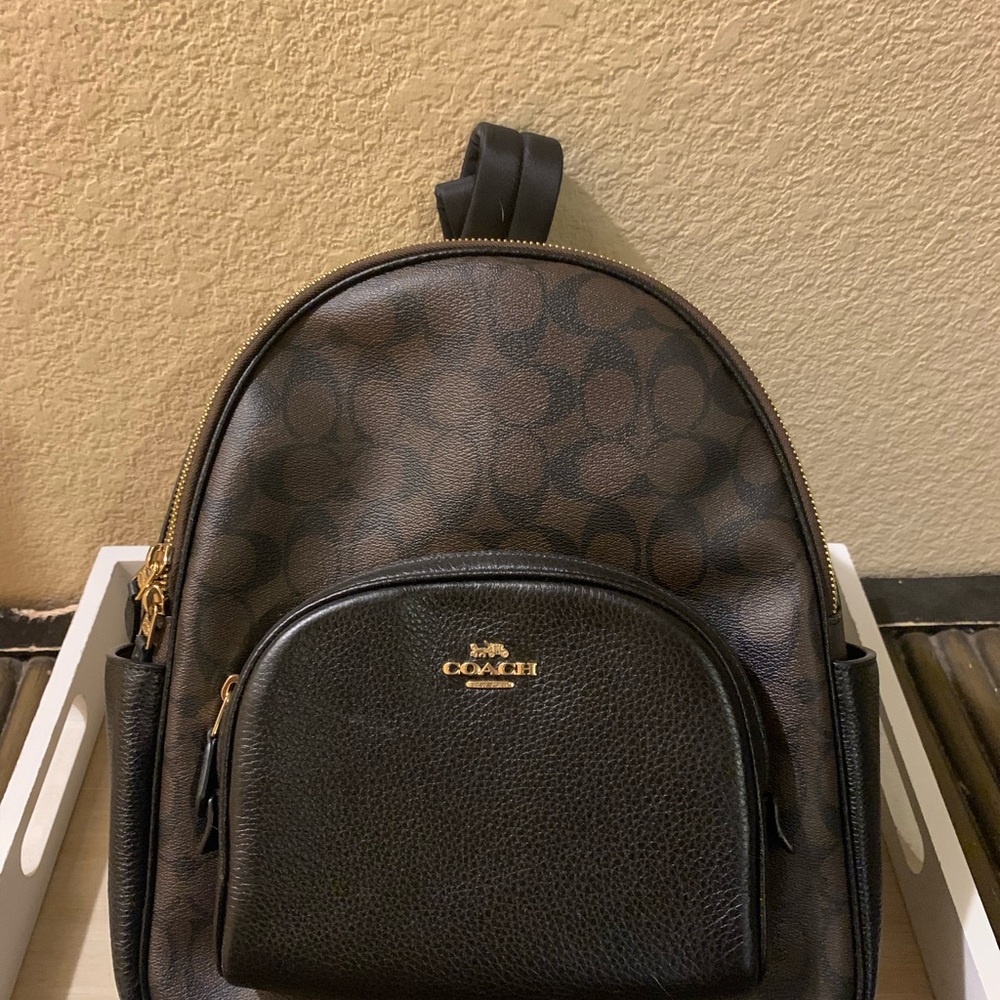 Coach Signature Brown and Black Women’s Backpack